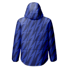 冬のジャケット 青