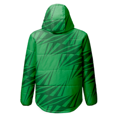 昇華印刷の冬のジャケット 緑