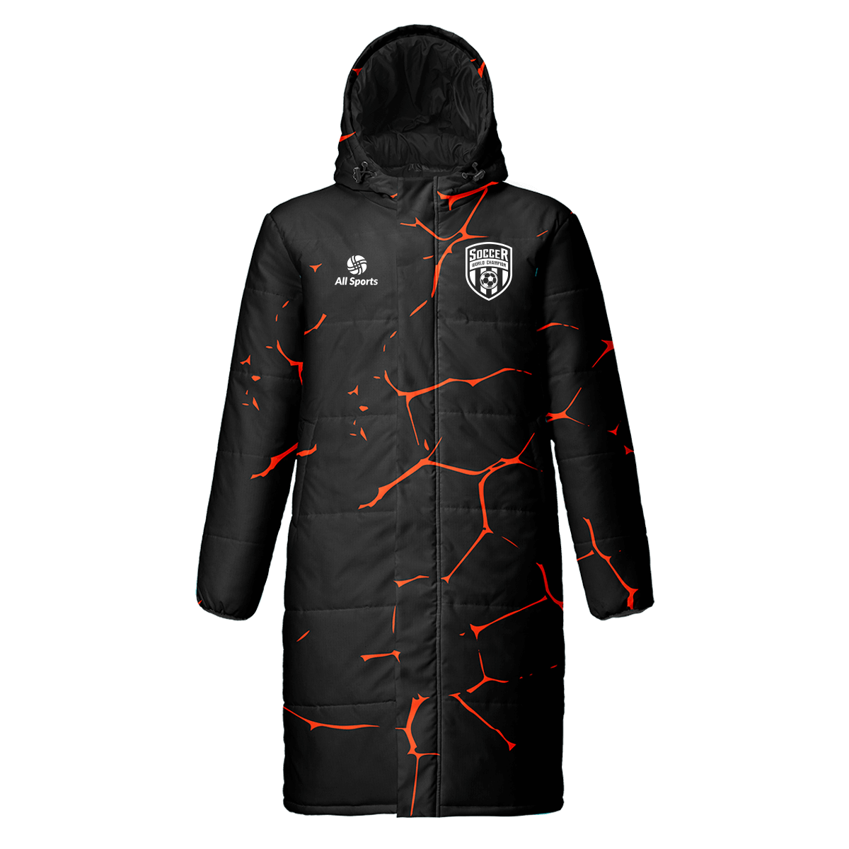 おしゃれ メンズ 冬 服 昇華 中綿 ロングコート 黒