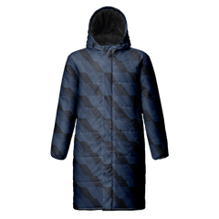 おしゃれ メンズ 冬 服 昇華 中綿 ロングコート