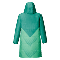 ジャケット 冬 緑 昇華 中綿 ロングコート