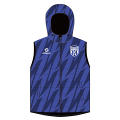 冬 アウター メンズ 昇華 中綿 ベスト 青