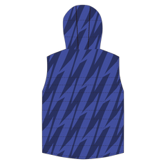 冬 メンズ アウター 昇華 中綿 ベスト 青