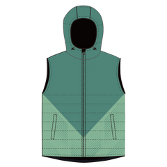 冬 アウター メンズ 緑,昇華 中綿 ベスト