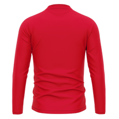 1/4 ジップ ジャケット 赤