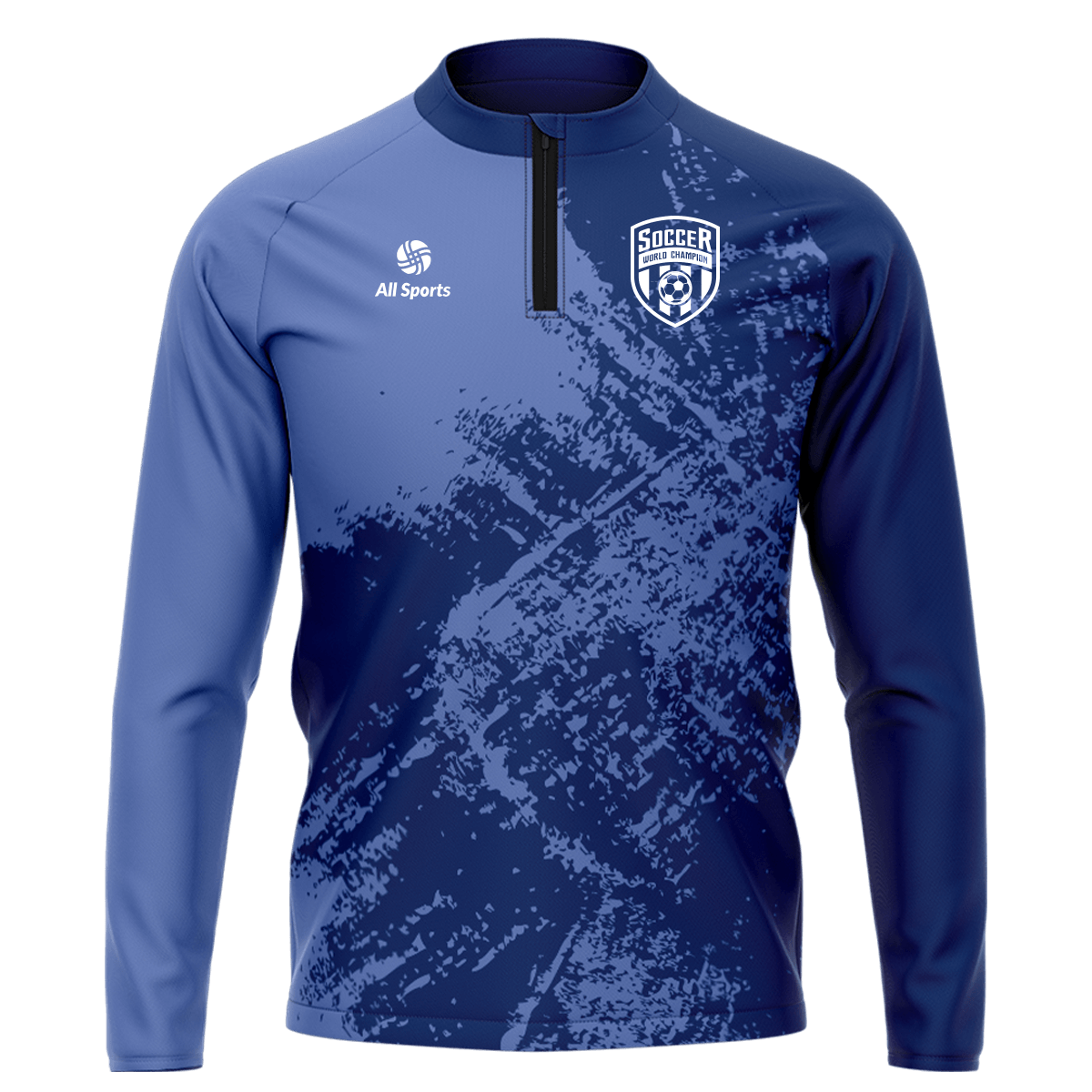 昇華 1/4 ジップ ジャケット ネイビー