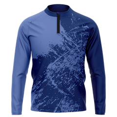 昇華 1/4 ジップ ジャケット ネイビー