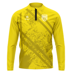 黄色い 昇華 1/4 ジップ ジャケット