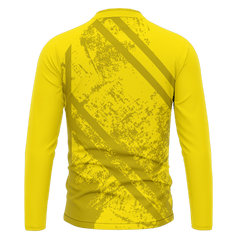 黄色い 昇華 ジップ ジャケット