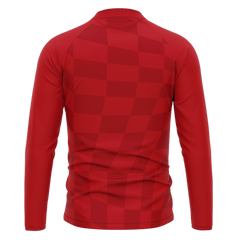 昇華 1/4 ジップ ジャケット 赤