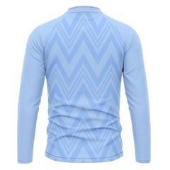 昇華 ジップ ジャケット 水色