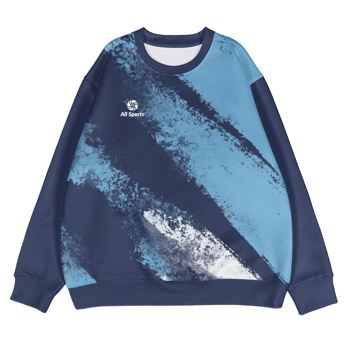 昇華スウェットシャツ ネイビーブルー