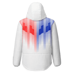 昇華 中綿 ジャケット 白