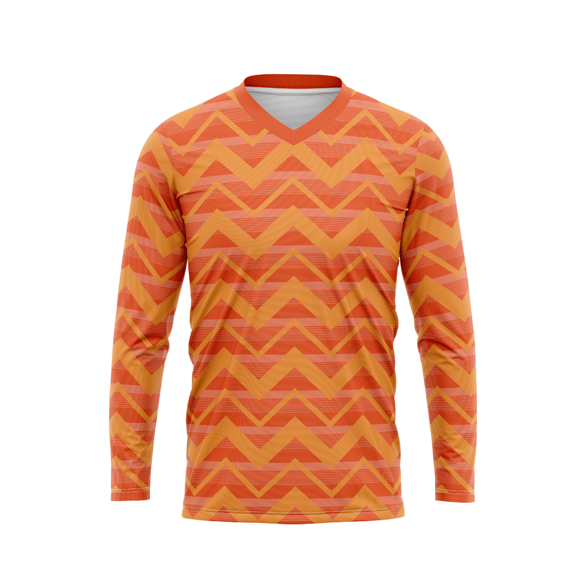 オレンジ サッカーウェア長袖　スポンサー付き　Mサイズ SoccerGoalkeeperUniformFYML13-