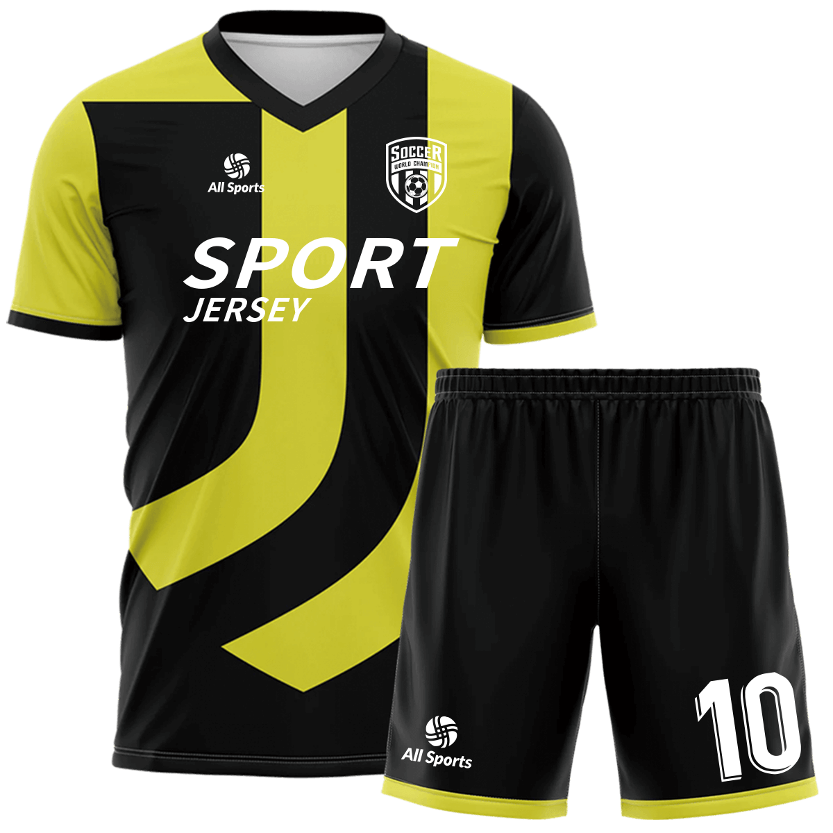 サッカーシャツとショーツセット 黒と黄色 楽天市場】【中古】[2点セット] 西が丘スポーツクラブ サッカー