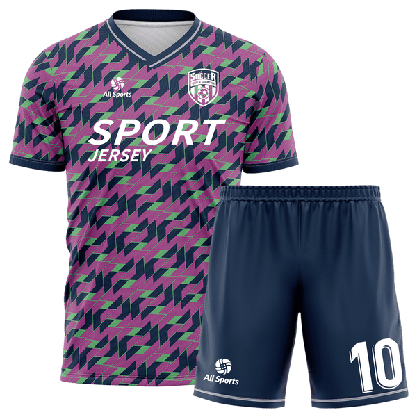 サッカーユニフォームセット SoccerUniformSetFY23186-Purple
