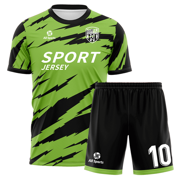 【サッカー兵庫県トレセン】　ユニフォーム上下セットL All Sports | 昇華 サッカー ユニフォーム 上下セット FY23219・緑