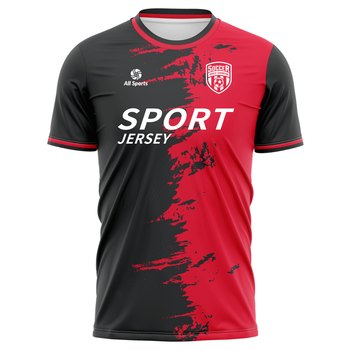 All Sports | 昇華 サッカー ユニフォーム 上下セット 作成 FY2390・赤