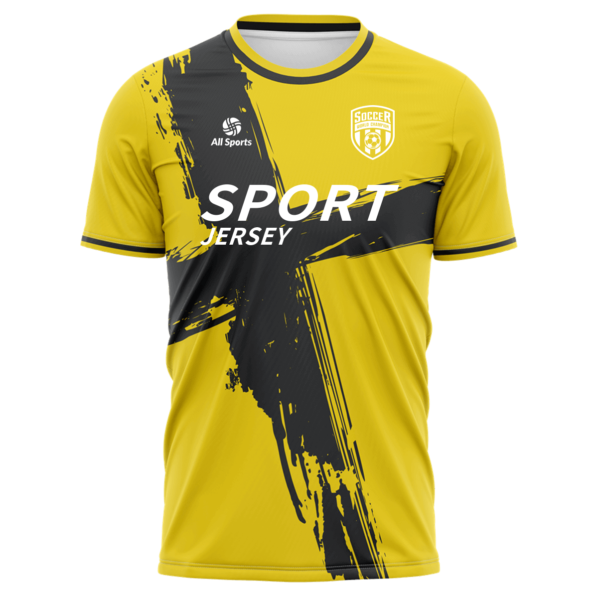 黄色ユニフォーム　5枚セット　サッカー　フットサル SoccerUniformSetFY2398-Yellow-