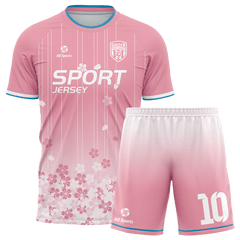 ピンクの桜ユニフォーム サッカー