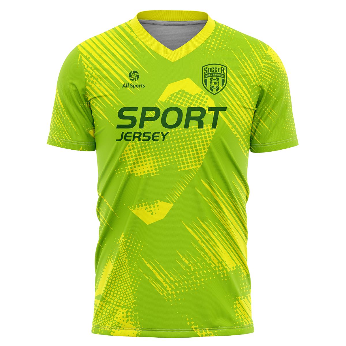 All Sports | 昇華 サッカー ユニフォーム 上下セット FY24035・黄緑