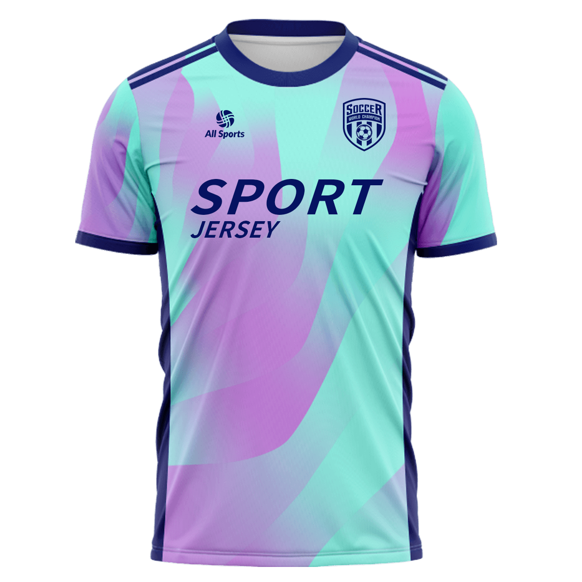 中京大学 サッカー部 ユニフォーム 上下セット 長袖 半袖　サイズXO All Sports | 昇華 サッカー ユニフォーム 上下セット FY24069・シアン