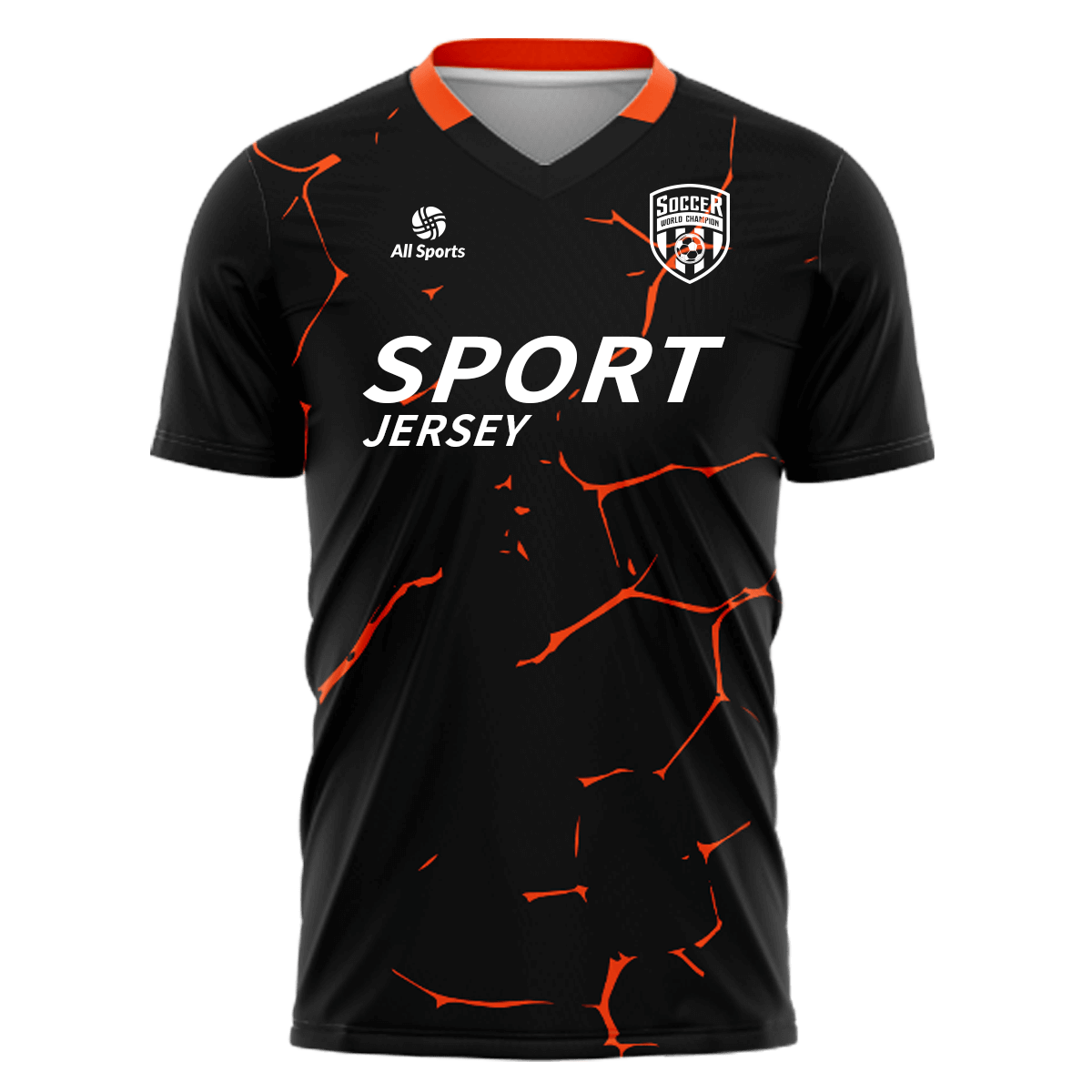 All Sports | 昇華 サッカー ユニフォーム 上下セット FY25004・黒
