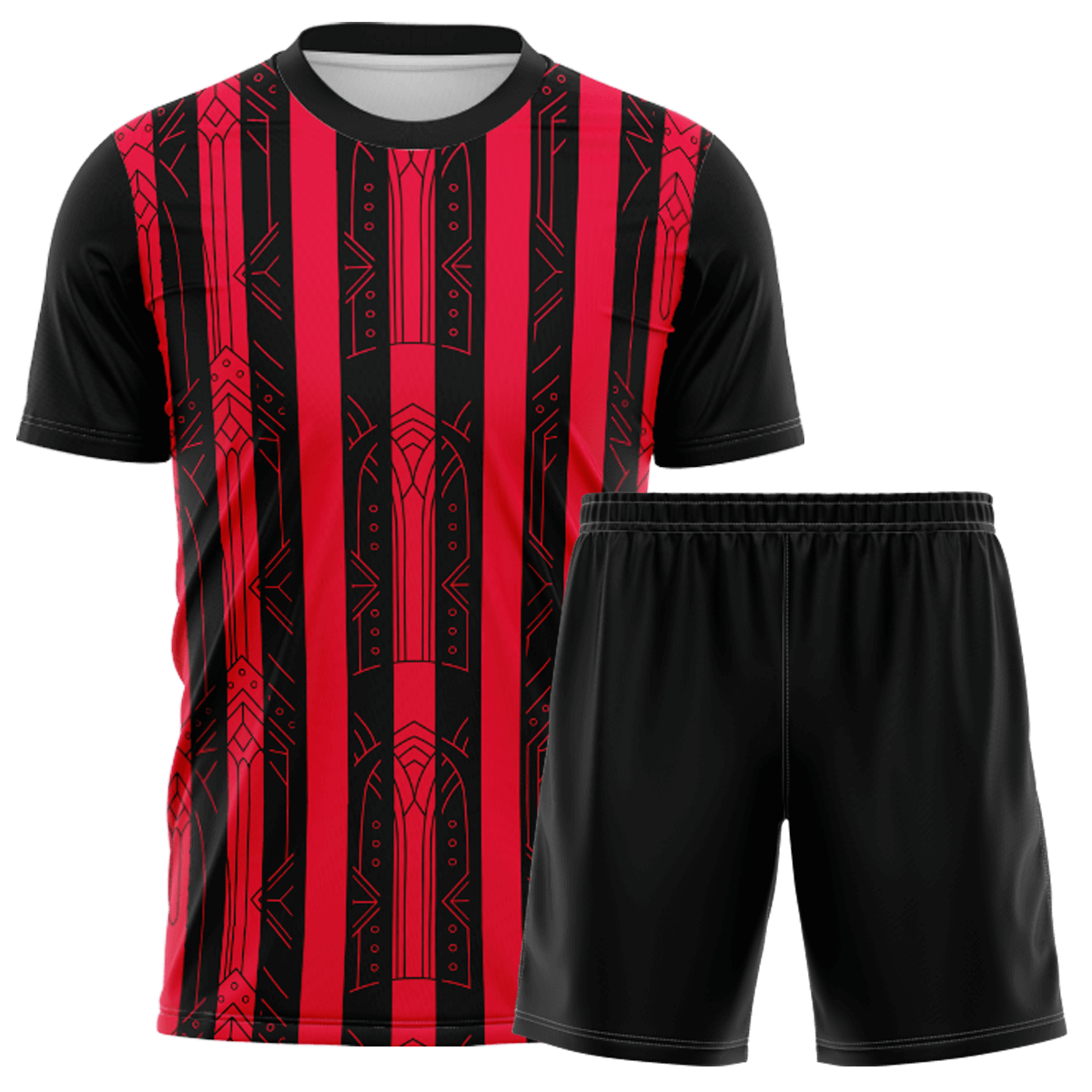 All Sports | 昇華 サッカー ユニフォーム 上下セット FY25025・赤