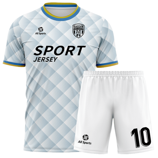 All Sports | 昇華 サッカー ユニフォーム 上下セット FY25034・白