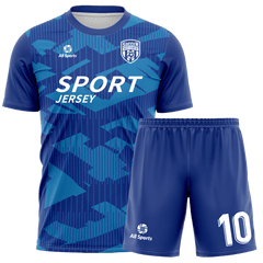 サッカー ユニフォーム 青