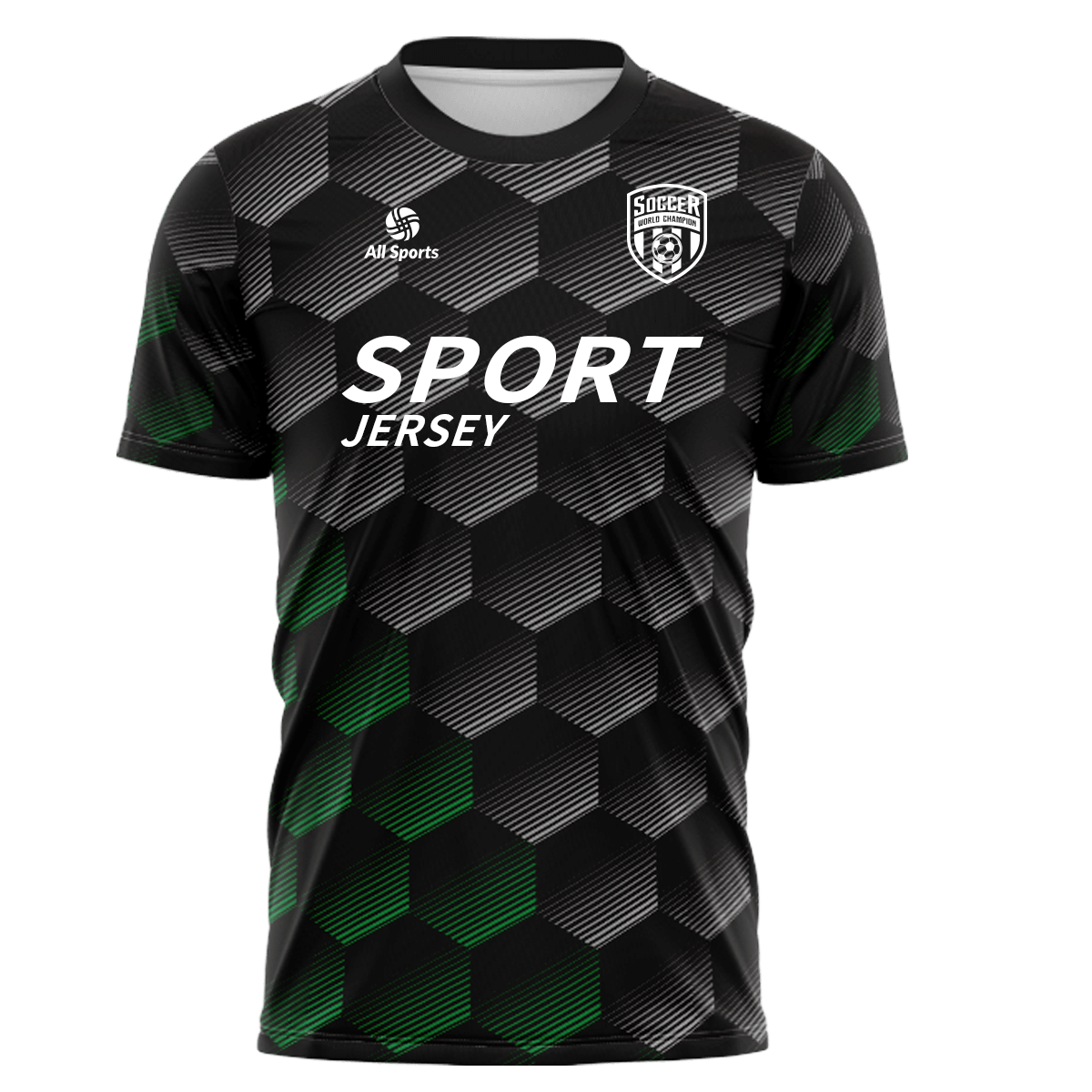 All Sports | 昇華 サッカー ユニフォーム 上下セット FY26007・黒