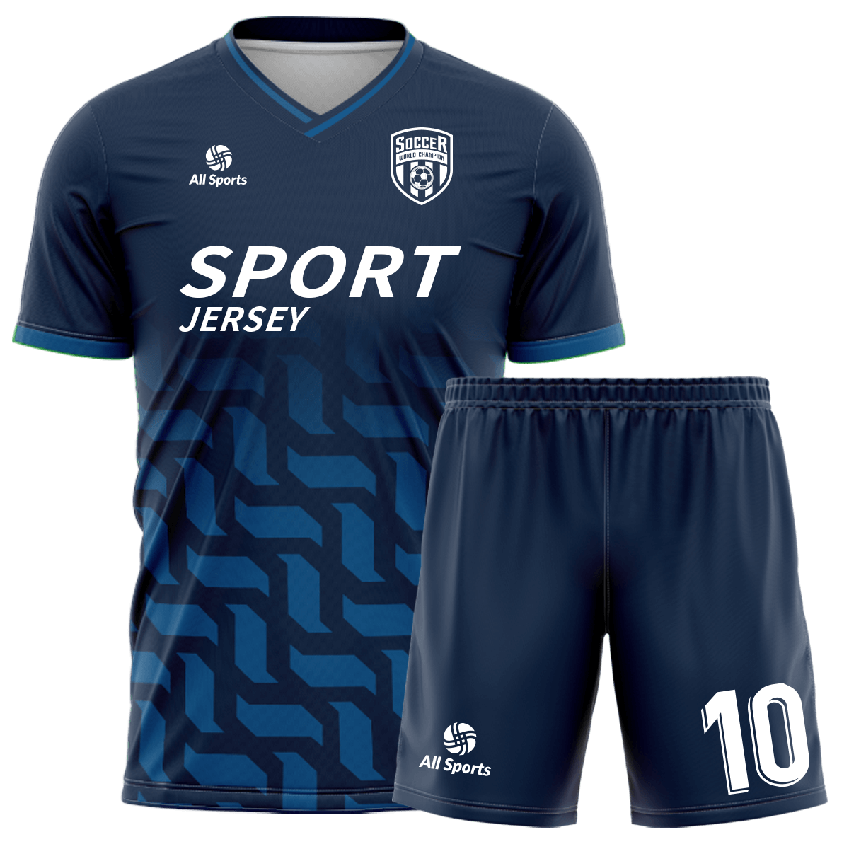 サッカー ジャージ 上下 ネイビー