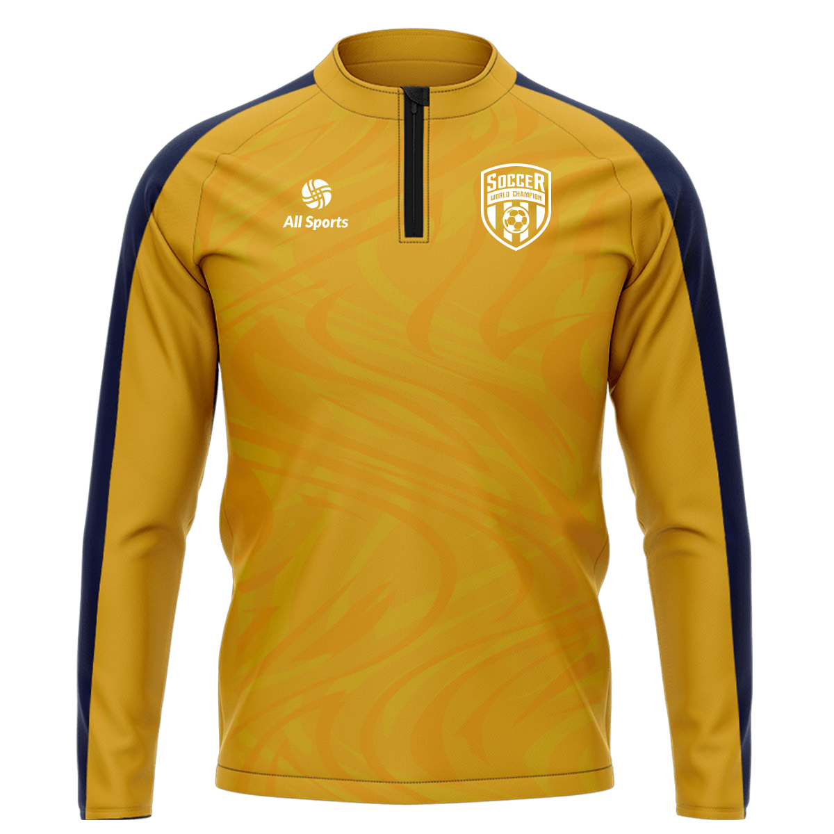 昇華 1/4 ジップ ジャケット オレンジ