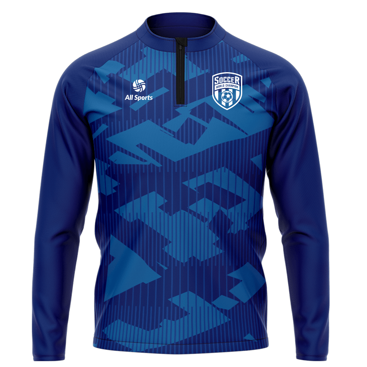 昇華 1/4 ジップ ジャケット クラシックブルー