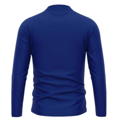 昇華 1/4 ジップ ジャケット 青